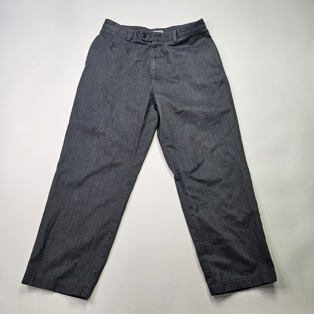 Structure Men's W36 L30 Casual Pants / Chinos - Dark Gray Herringbone